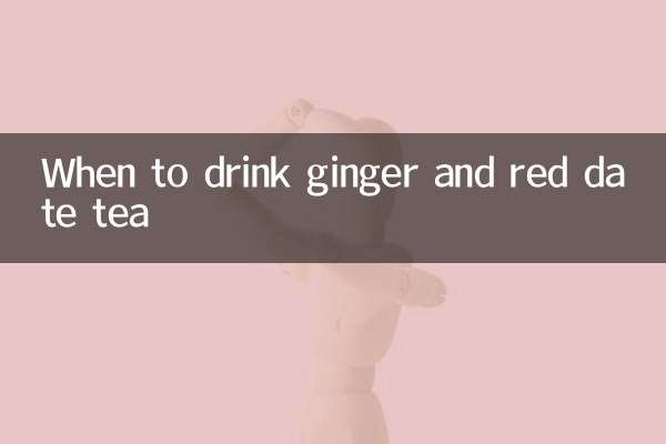 Cuándo beber té de jengibre y dátil rojo