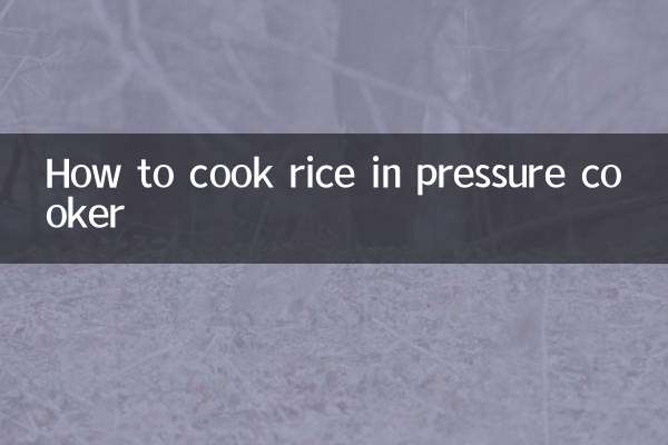 طريقة طبخ الأرز في طنجرة الضغط