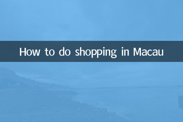 Cómo hacer compras en Macao