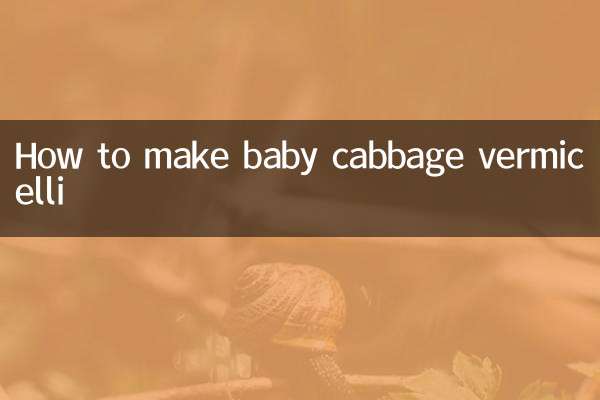 Come preparare i vermicelli di cavolo cappuccio