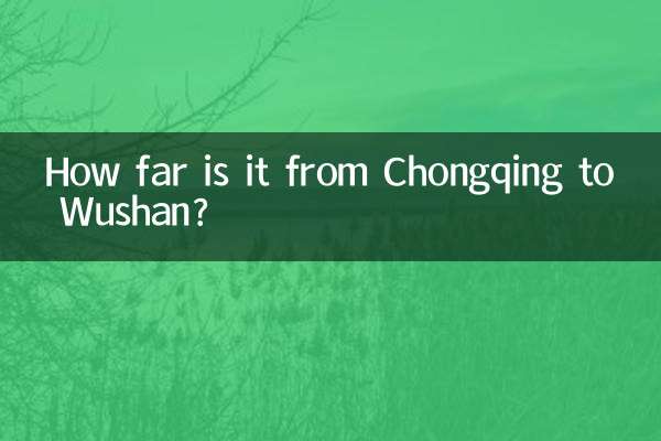Quelle distance y a-t-il entre Chongqing et Wushan ?