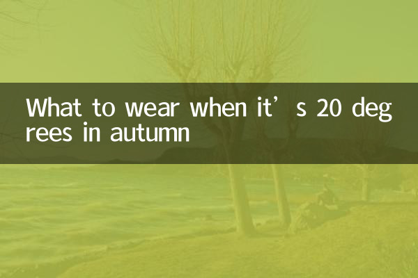 Was man anziehen sollte, wenn es im Herbst 20 Grad hat