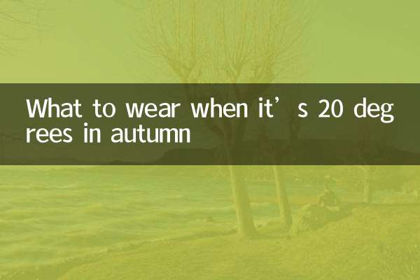 Was man anziehen sollte, wenn es im Herbst 20 Grad hat