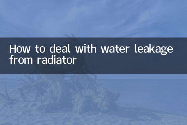 Come gestire le perdite d'acqua dal radiatore