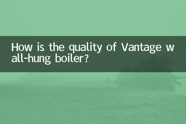 Wie ist die Qualität des Vantage-Wandheizkessels?