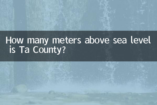 Wie viele Meter über dem Meeresspiegel liegt Ta County?