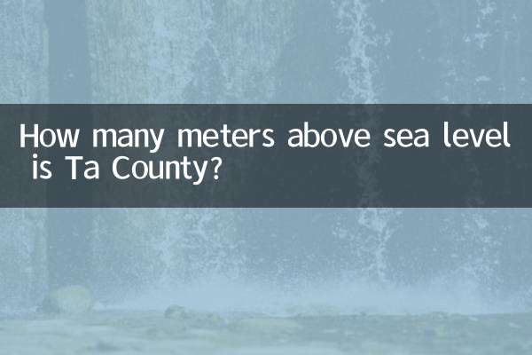 Wie viele Meter über dem Meeresspiegel liegt Ta County?