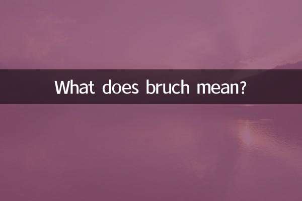 是什么意思bruch