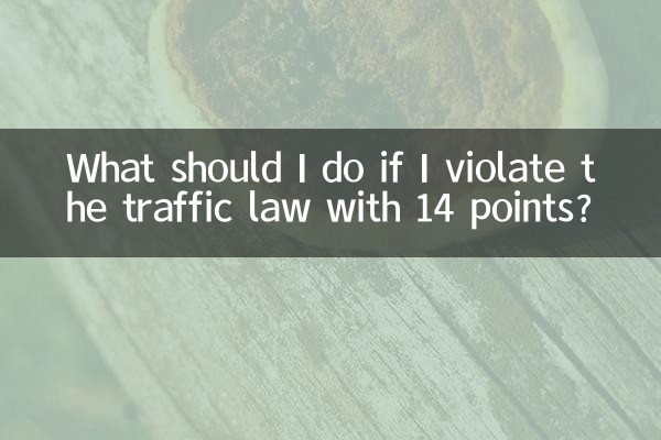 14점 교통법규를 위반한 경우 어떻게 해야 하나요?