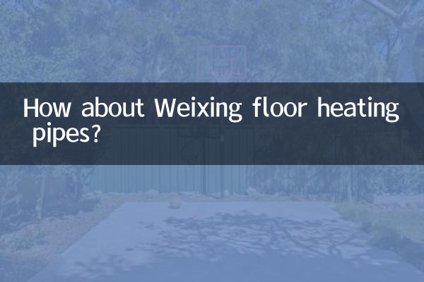 Che ne dici dei tubi di riscaldamento a pavimento Weixing?