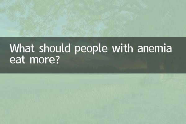Что следует есть больше людям с анемией?