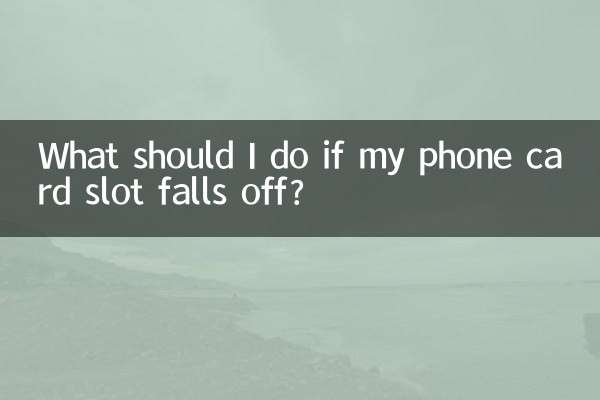 O que devo fazer se o slot do cartão telefônico cair?