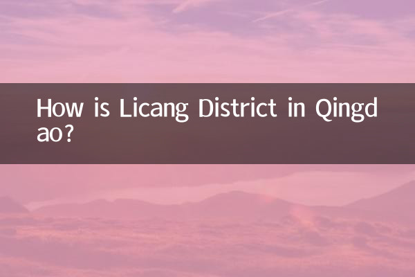 Como é o distrito de Licang em Qingdao?