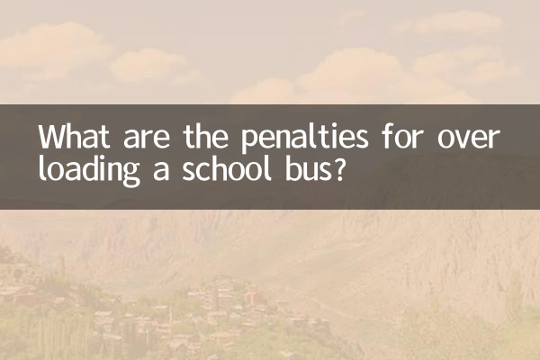 Quelles sont les sanctions en cas de surcharge d'un autobus scolaire ?
