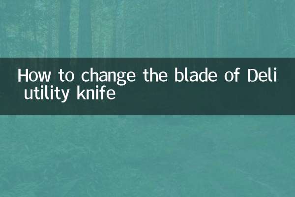 How to change the blade of Deli utility knife