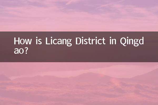 How is Licang District in Qingdao?