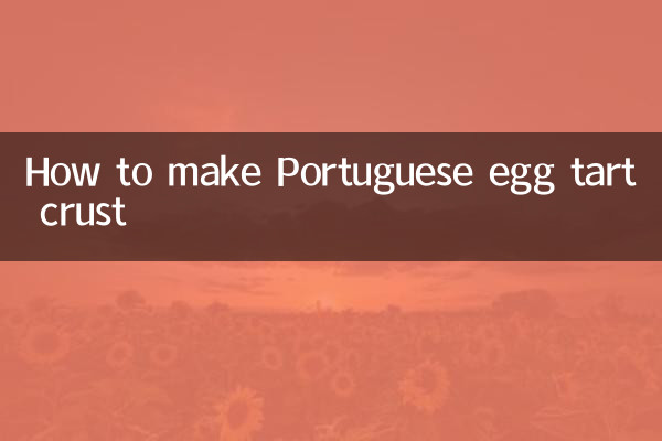 Wie man portugiesische Eierkuchenkruste macht