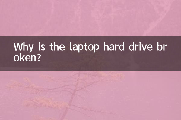 Why is the laptop hard drive broken?
