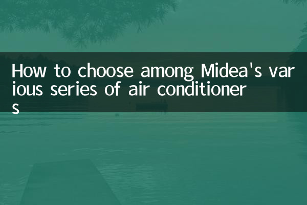 美的エアコンの多彩なシリーズの選び方