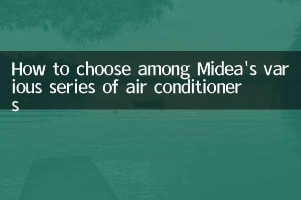 Midea의 다양한 에어컨 시리즈 중에서 선택하는 방법