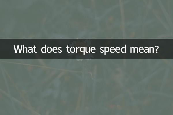 토크 속도는 무엇을 의미합니까?