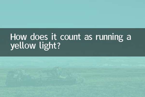 En quoi cela compte-t-il comme un feu jaune ?