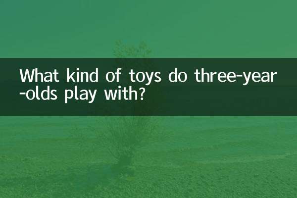 Com que tipo de brinquedos as crianças de três anos brincam?