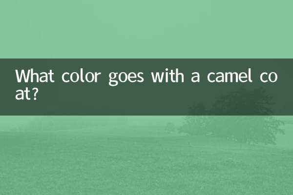 Welche Farbe passt zu einem Kamelmantel?