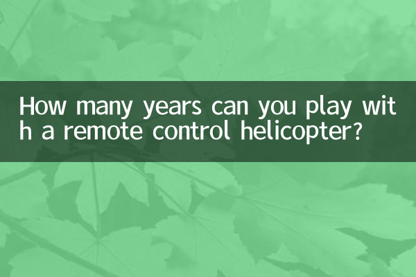 How many years can you play with a remote control helicopter?