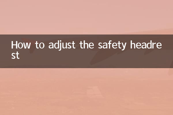 Comment régler l'appui-tête de sécurité
