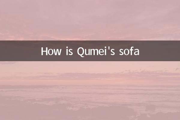 Comment est le canapé de Qumei
