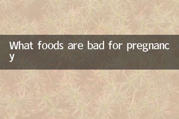 Quels aliments sont mauvais pour la grossesse