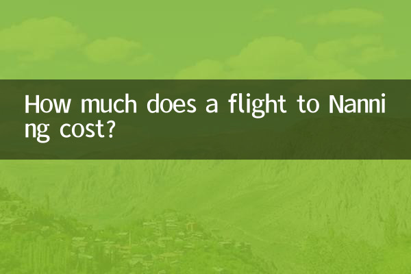 How much does a flight to Nanning cost?
