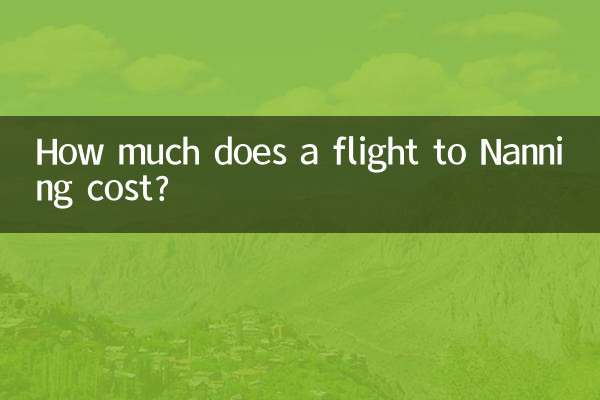 How much does a flight to Nanning cost?