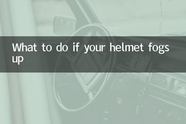 Was tun, wenn Ihr Helm beschlägt?