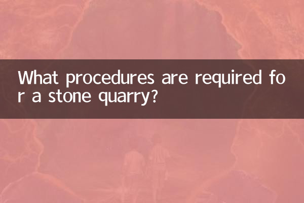 Quali procedure sono necessarie per una cava di pietra?