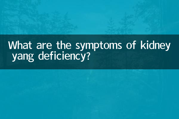 ¿Cuáles son los síntomas de la deficiencia de yang de riñón?