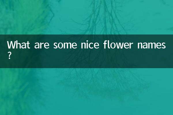 چند اسم گل زیبا چیست؟