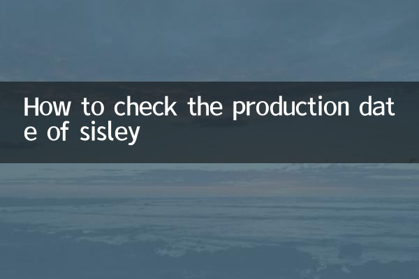 Como verificar a data de produção do sisley