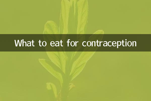 吃什么东西是避孕的