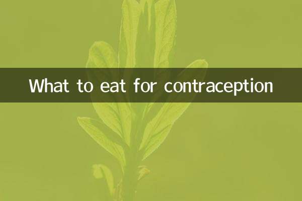 What to eat for contraception