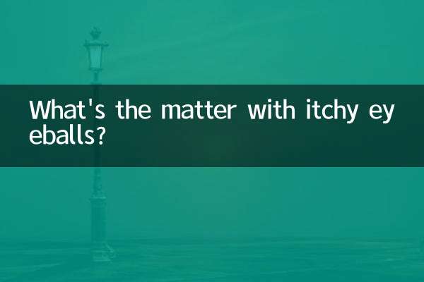 What's the matter with itchy eyeballs?