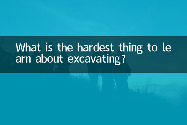 Qual é a coisa mais difícil de aprender sobre escavação?