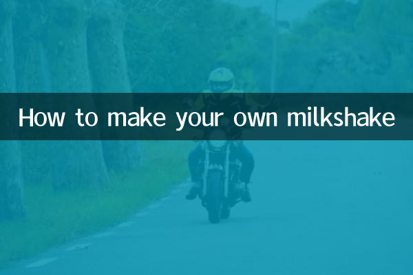 How to make your own milkshake