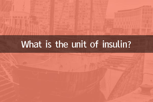 What is the unit of insulin?