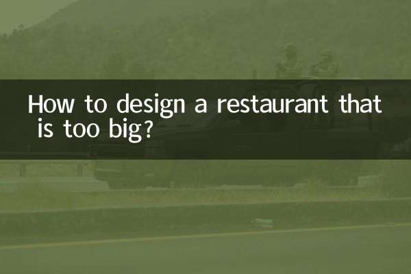 How to design a restaurant that is too big?