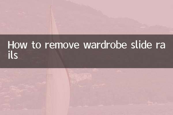 So entfernen Sie die Gleitschienen des Kleiderschranks