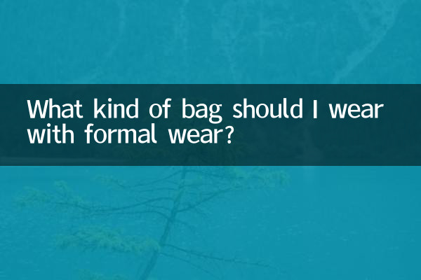 Quel type de sac dois-je porter avec une tenue de soirée ?