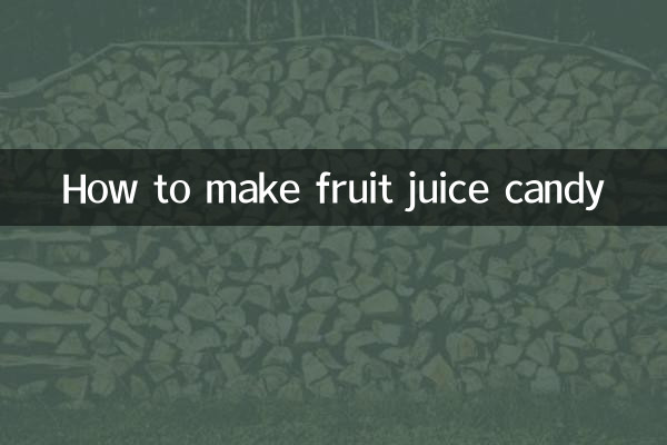 Wie man Fruchtsaftbonbons macht