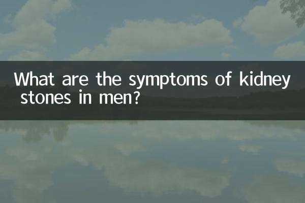 男性肾结石有什么症状